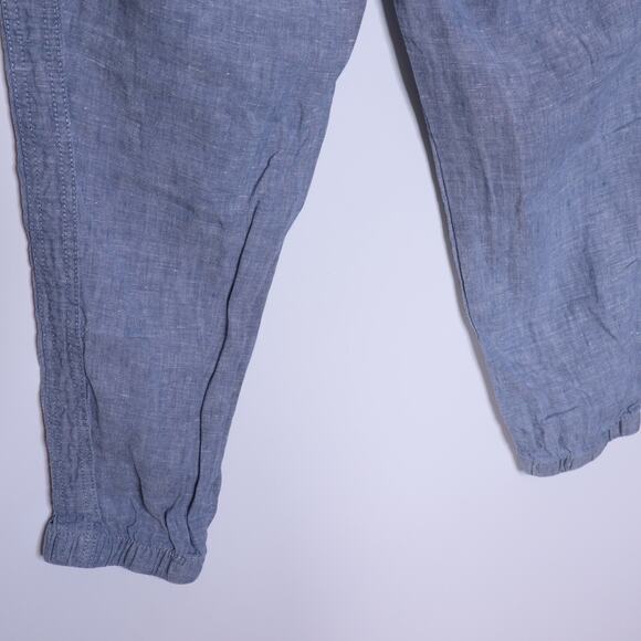 ATHLETA Cabo Linen Jogger Chambray Blue Pull On Summer Beachwear Women's 4P - Picture 6 of 11